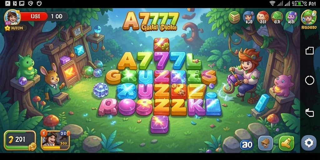 Tampilan gameplay A7777 yang seru dengan berbagai puzzle menantang.