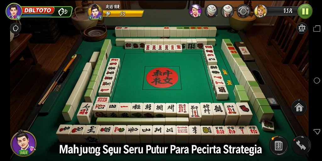 Tampilan gameplay menarik dari aplikasi DBLTOTO Mahjong.