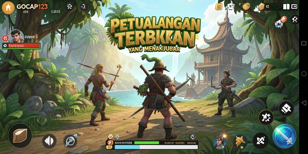 Screenshot gameplay GOCAP123 menampilkan dunia Open World yang luas dan indah.