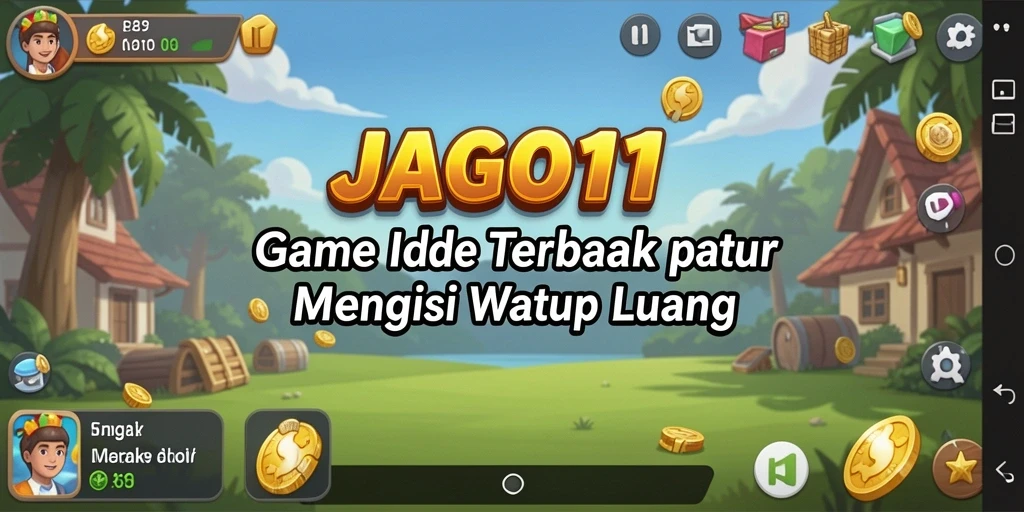 Screenshot gameplay JAGO11 menunjukkan karakter yang sedang berkembang dengan baik di dunia Idle.
