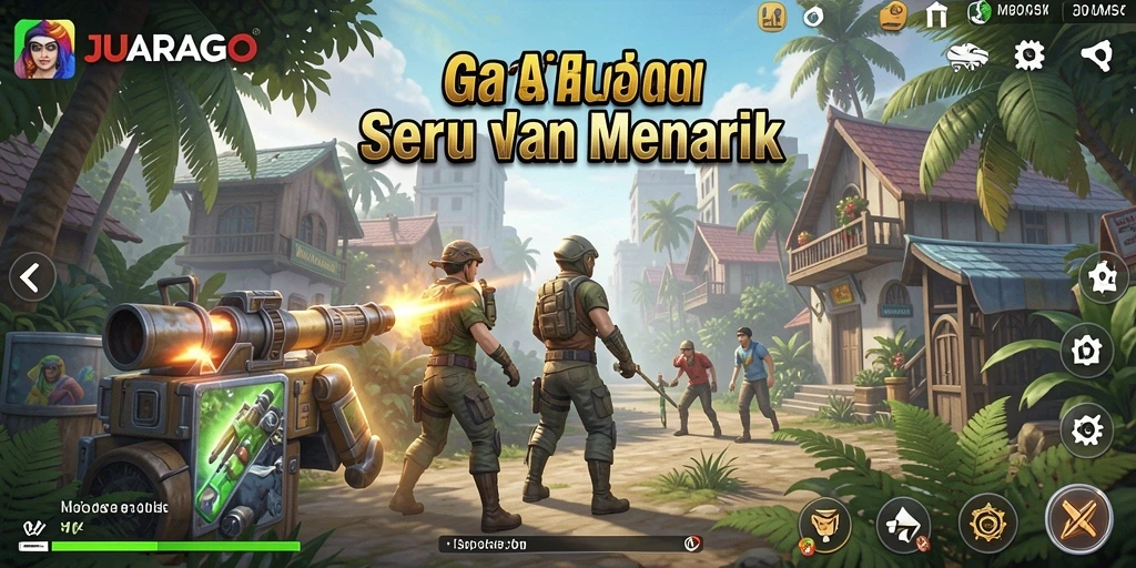 Tangkapan layar gameplay JUARAGO menampilkan interaksi karakter dan grafik memukau.