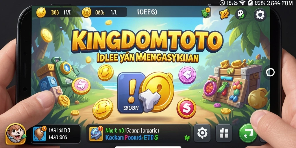 Tampilan gameplay KINGDOMTOTO yang memukau dalam mode Idle.
