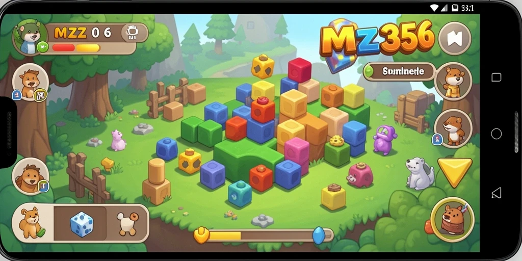 Screenshot gameplay MZ356 dengan tantangan Puzzle yang menarik.