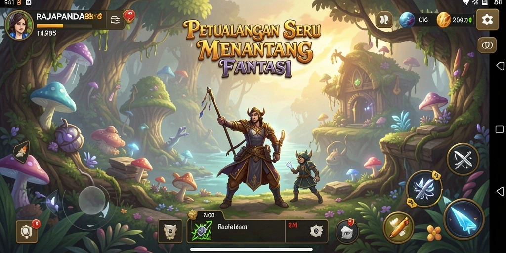 Screenshot RAJAPANDA88 menampilkan karakter dalam petualangan seru.