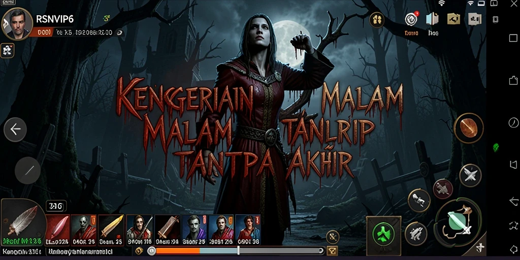 Screenshot gameplay RSNVIP6 menampilkan atmosfer Horror yang mencekam.